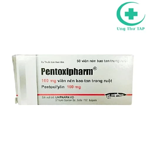 Pentoxipharm 100mg Unipharm - Điều trị viêm tắc tĩnh động mạch