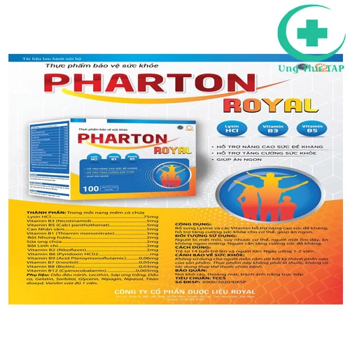 Pharton Royal - Bổ sung lysine, vitamin hỗ trợ đề kháng cho cơ thể