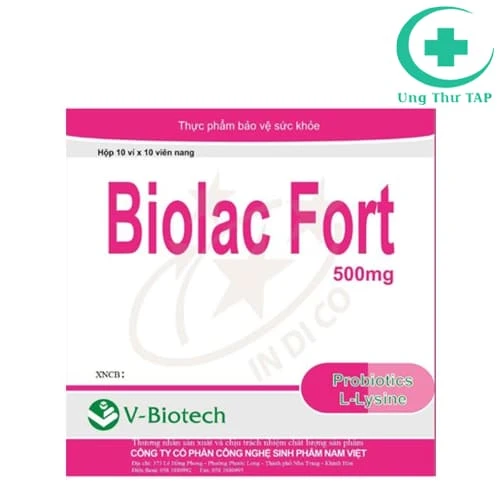 Biolac Fort (vỉ) - Thuốc điều trị các vấn đề về đường tiêu hóa