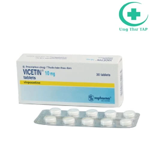 Vicetin 10mg Sopharma - Thuốc điều trị rối loạn tuần hoàn máu não