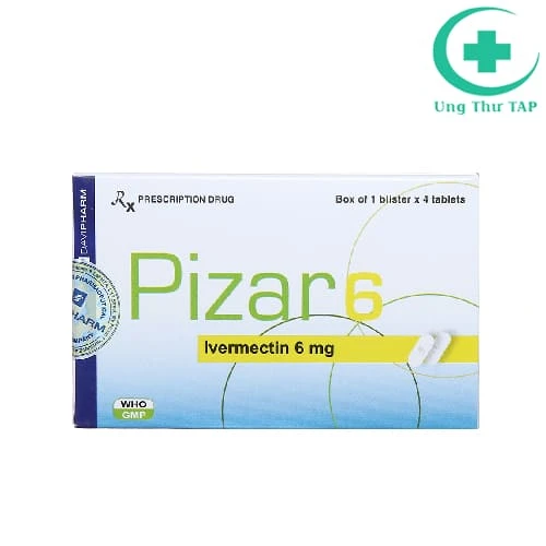 Pizar-6 Davipharm - Thuốc điều trị nhiễm giun lươn, giun chỉ