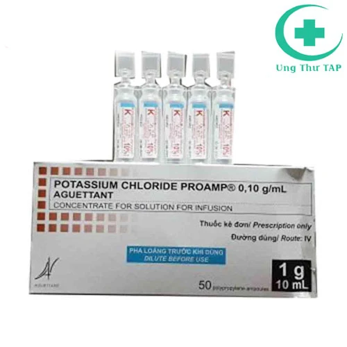 Potassium Chloride Proamp 0,10g/ml-Dung dịch bổ xung kali của Pháp