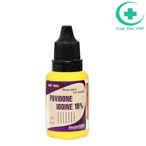 Povidon iodin 10% 25ml Phapharco - Dung dịch sát khuẩn hiệu quả 