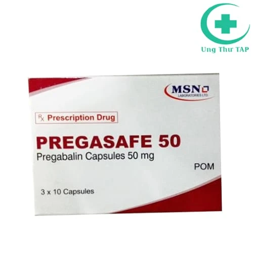 Pregasafe 50 MSN - Thuốc điều trị đau thần kinh của Ấn Độ