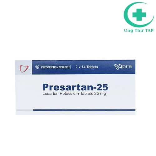Presartan-25 Ipca - Thuốc điều trị tăng HA của Ấn Độ