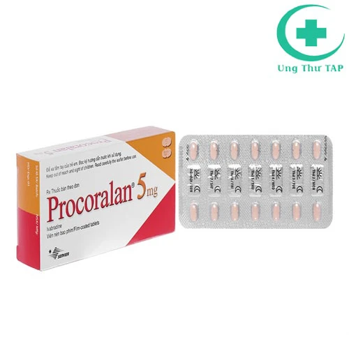 Procoralan Tab 5mg- Thuốc điều trị đau thắt ngực ổn định mạn tính