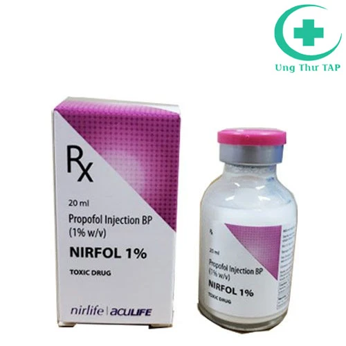 Propofol Injection BP (1% w/v) - Nirfol 1% - Thuốc gây mê