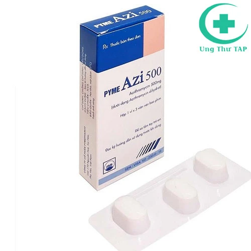PymeAZI 500 - Thuốc điều trị nhiễm khuẩn đường hô hấp trên