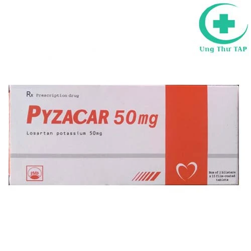 Pyzacar 50mg - Thuốc điều trị tăng huyết áp mức độ nhẹ