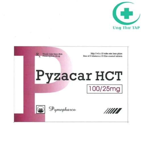 Pyzacar HCT 100/25 mg Pymepharco - Điều trị tăng huyết áp