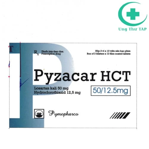 Pyzacar HCT 50/12.5 mg Pymepharco - Thuốc trị tăng huyết áp