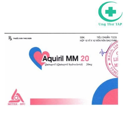 Aquiril MM 20 - Thuốc điều trị huyết áp hiệu quả