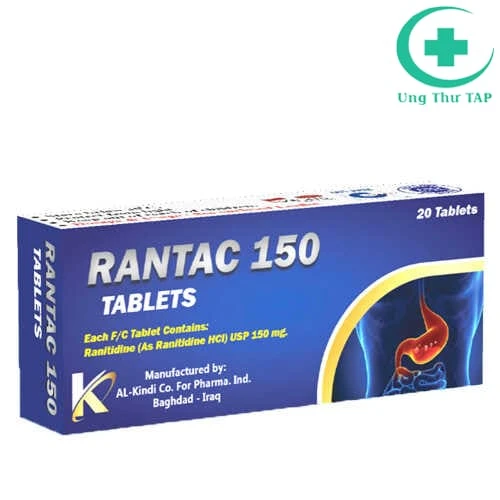 Rantac-150 Unique Pharma - Thuốc điều trị loét dạ dày, tá tràng