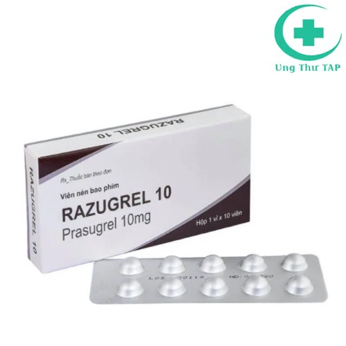 Razugrel 10 - Thuốc điều trị và ngăn ngừa cục máu đông 