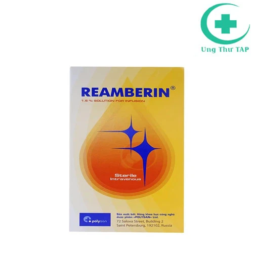 Reamberin - Dung dịch giải độc,  phòng và điều trị giảm oxy huyết