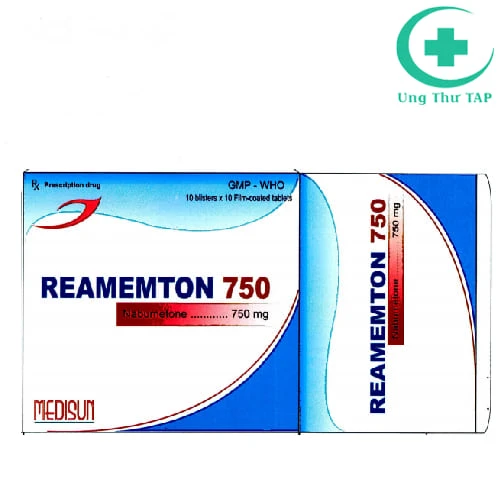Reamemton 750 Medisun - Thuốc giảm đau, hạ sốt, chống viêm
