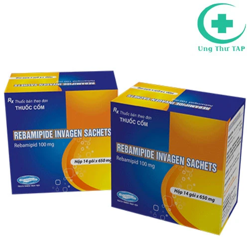 Rebamipide Invagen (Gói) - Thuốc điều trị viêm loét dạ dày