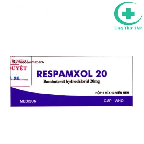 Respamxol 20 Medisun - Thuốc điều trị hen phế quản hiệu quả