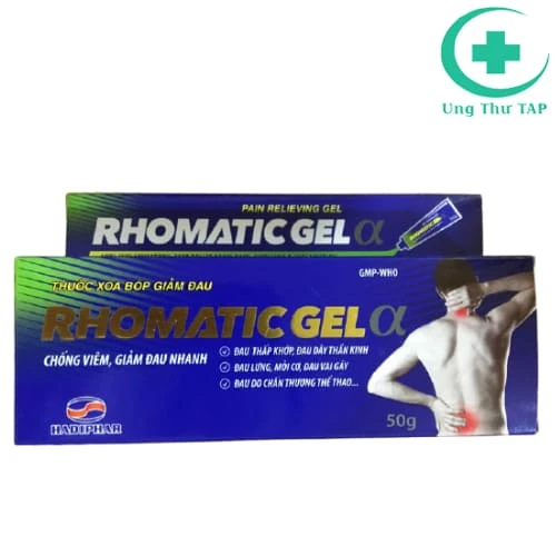 Rhomatic Gel Alpha 50G - Thuốc bôi giảm đau của Hadiphar 
