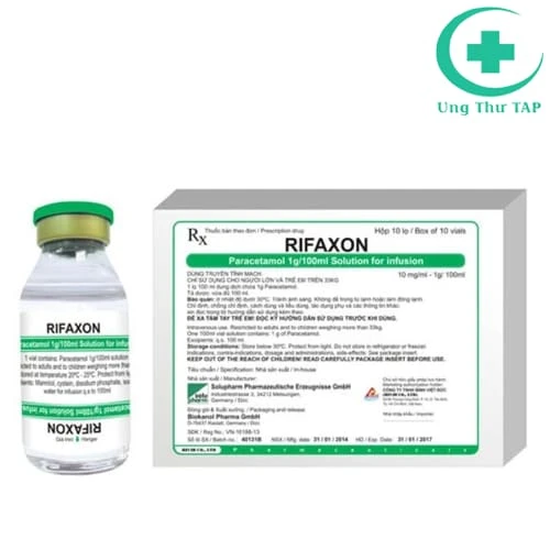 Rifaxon 1g/100ml Solupharm - Thuốc hạ sốt và giảm đau của Đức