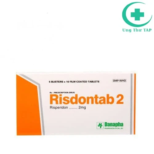 Risdontab 2 Danapha - Thuốc điều trị bệnh tâm thần phân liệt