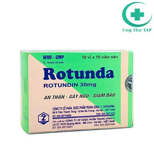 Rotundin 30mg - Thuốc điều trị căng thẳng, mất ngủ