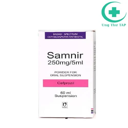 Samnir 250mg/5ml Nobel - Thuốc điều trị các bệnh nhiễm khuẩn