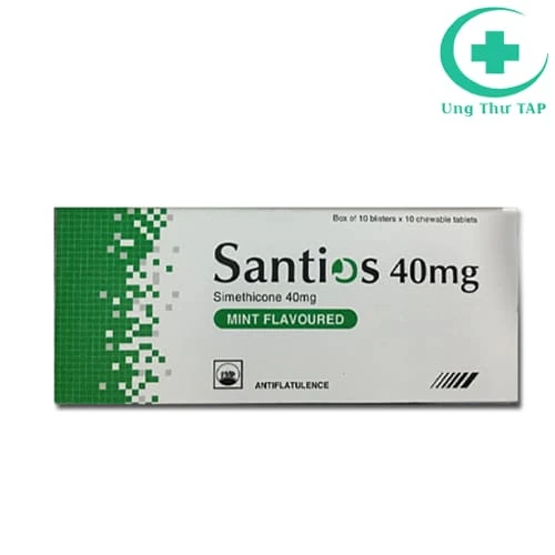 Santios 40mg - Hỗ trợ điều trị triệu chứng đầy hơi, trướng bụng