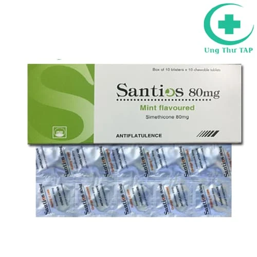 Santios 80mg - Thuốc điều trị đầy hơi, trướng bụng hiệu quả