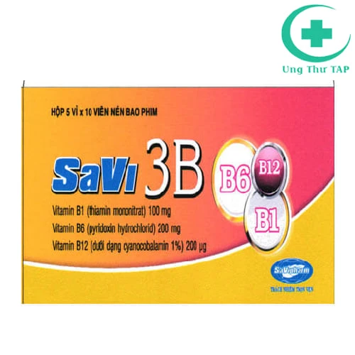 SaVi 3B (hộp 5 vỉ) - Phòng và điều trị bệnh do thiếu vitamin B