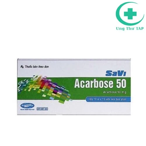 SaVi Acarbose 50 - Thuốc điều trị bệnh đái tháo đường tuýp II