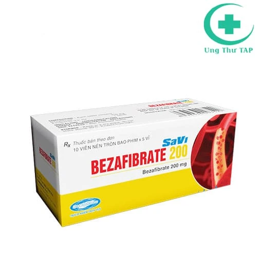 SaVi Bezafibrate 200 - Thuốc điều trị tăng lipoprotein trong máu
