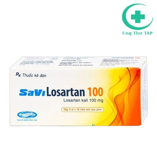 SaVi Losartan 100 - Thuốc điều trị tăng huyết áp, suy tim