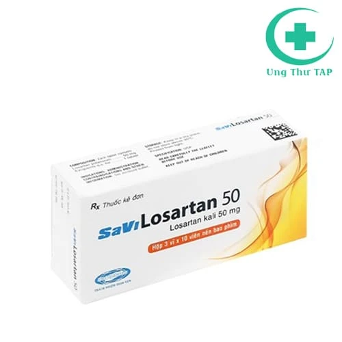 SaVi Losartan 50 - Thuốc điều trị nhồi máu cơ tim, suy tim