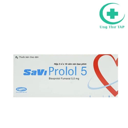 SaVi Prolol 5 - Thuốc điều trị tăng huyết áp, đau thắt ngực