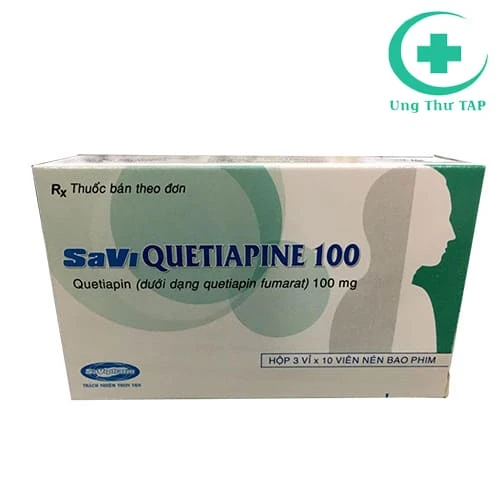 SaVi Quetiapine 100 - Thuốc điều trị trầm cảm hiệu quả