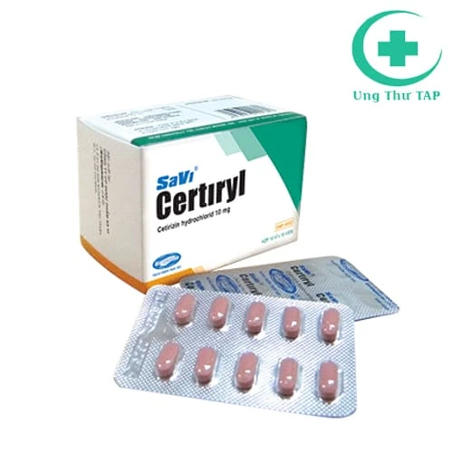 SaViCertiryl - Thuốc điều trị viêm mũi dị ứng hiệu quả cao