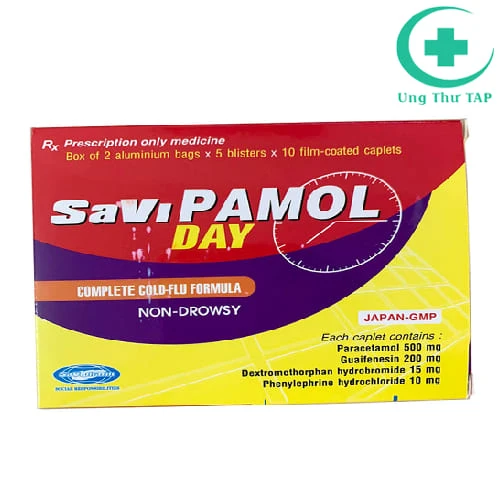 SaViPamol Day - Thuốc điều trị cảm lạnh, cảm cúm