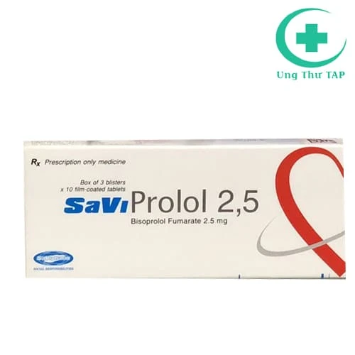 SaViProlol 2,5 - Thuốc điều trị tăng huyết áp hiệu quả, an toàn