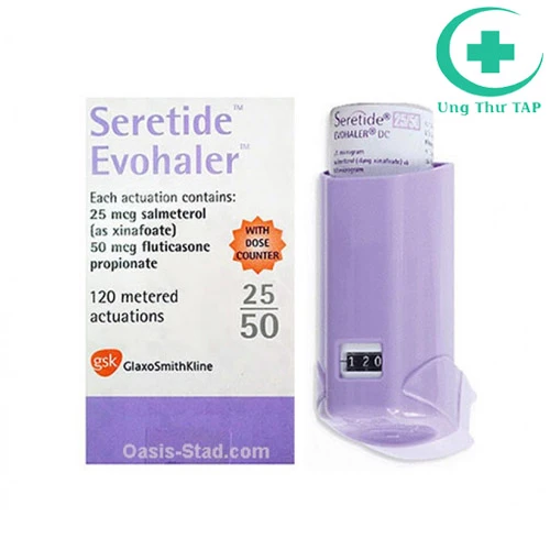 Seretide Evohaler 50mcg/25mcg - Điều trị tắc nghẽn đường dẫn khí