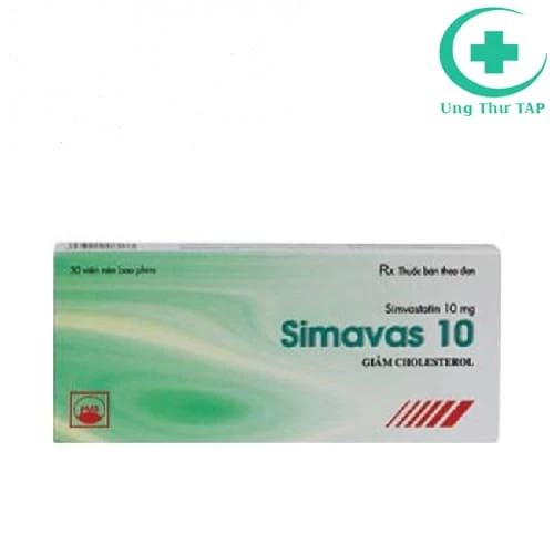 Simavas 10 Pymepharco - Thuoosv điều trị tăng cholesterol máu