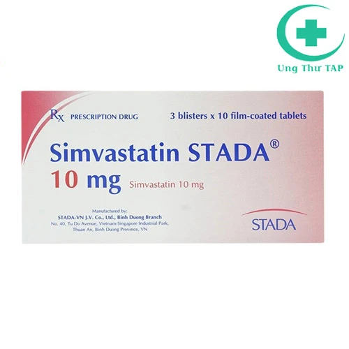 Simvastatin Stada 10mg - Thuốc điều trị tăng cholesterol máu