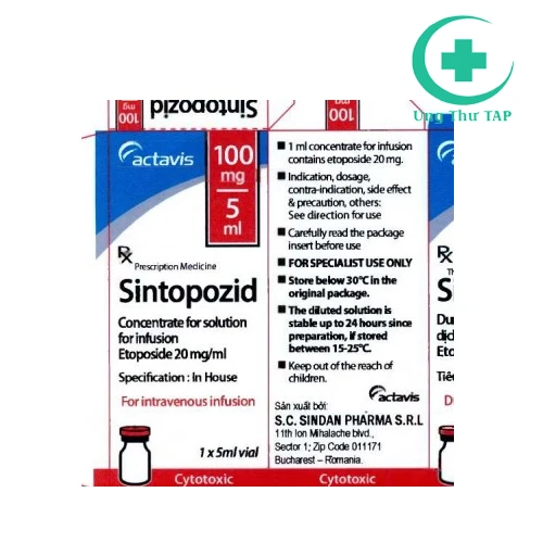 Sintopozid 100mg/5ml - Thuốc điều trị ung thư hiệu quả 
