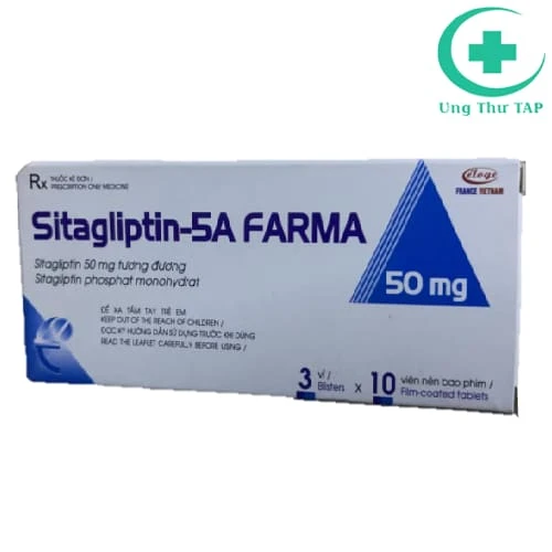 Sitagliptin-5A Farma 50mg - Thuốc trị đái tháo đường tuýp 2