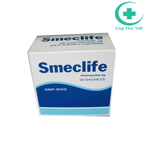 Smeclife - Trị triệu chứng đau của viêm thực quản, dạ dày, ruột