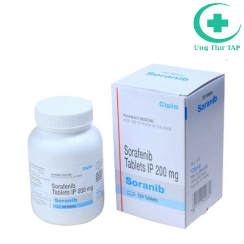Soranib (Sorafenib 200mg) - Trị ung thư biểu mô tế bào gan, thận, tuyến giáp