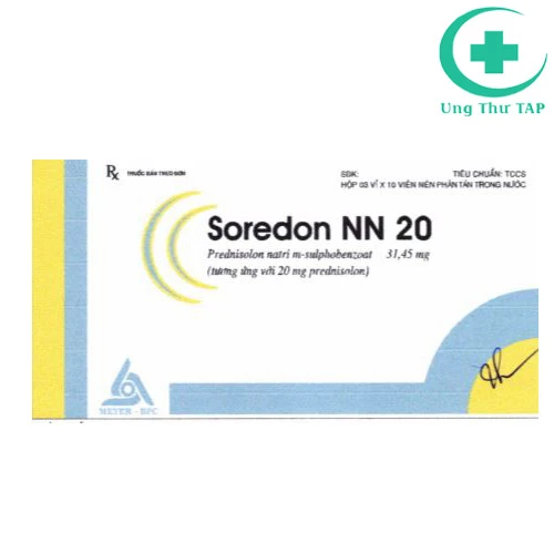 Soredon NN 20 - Thuốc chỉ định chống viêm và ức chế miễn dịch