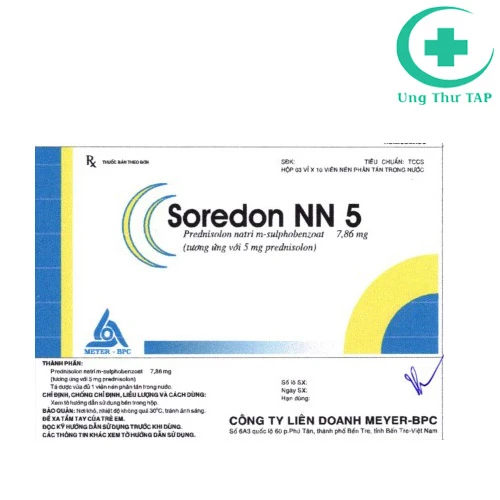 Soredon NN 5 - Thuốc chỉ định chống viêm và ức chế miễn dịch