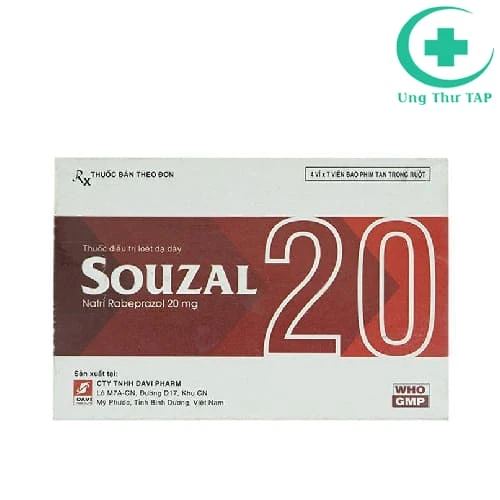 Souzal 20 Davipharm - Thuốc điều trị loét dạ dày, tá tràng