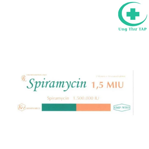 Spiramycin 1,5 MIU Khapharco - Thuốc điều trị nhiễm khuẩn